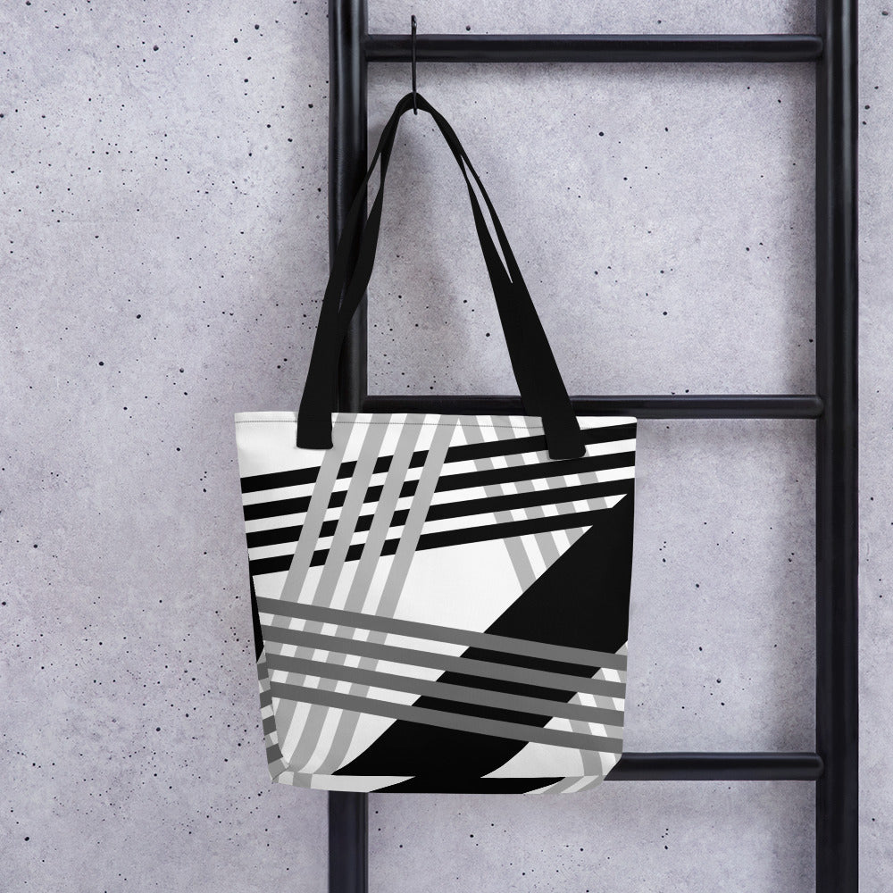 Grey/black Abstract-Tote bag