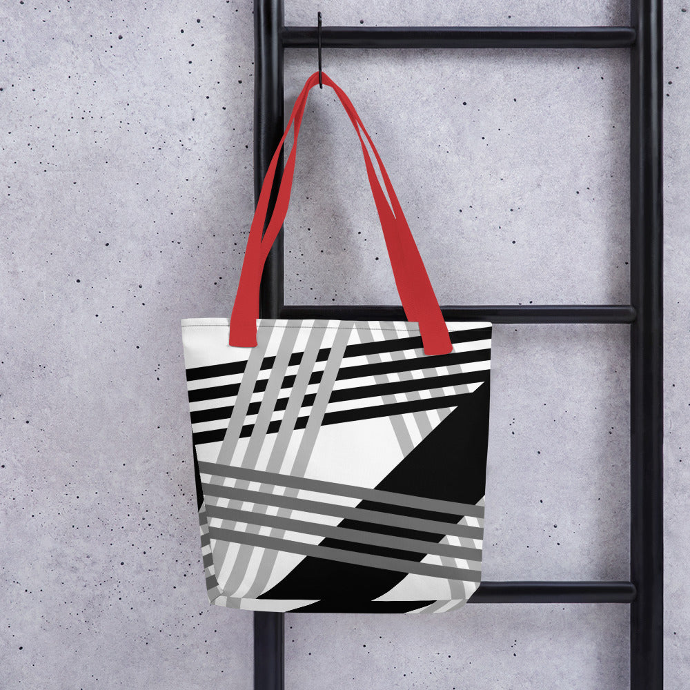 Grey/black Abstract-Tote bag