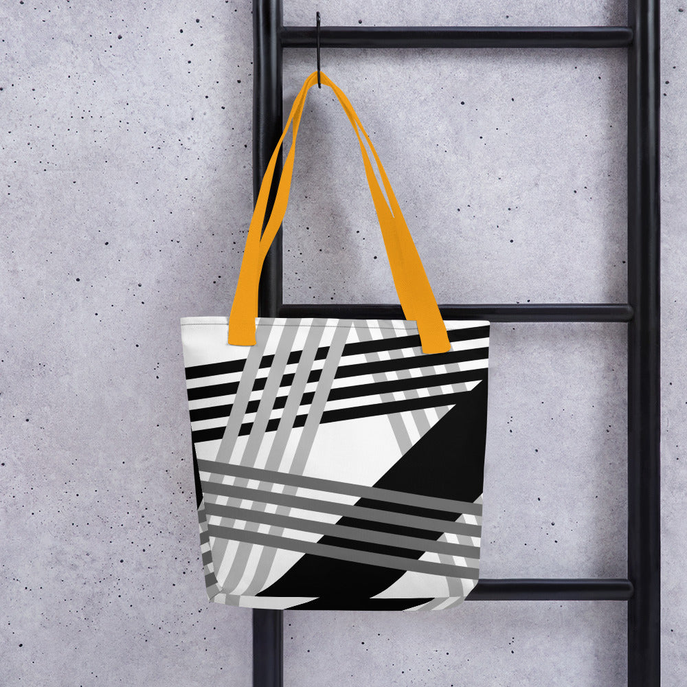 Grey/black Abstract-Tote bag