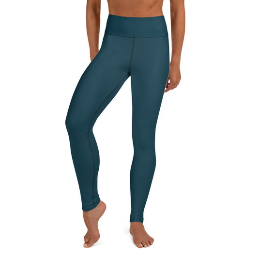 Whale Blue Yoga Leggings