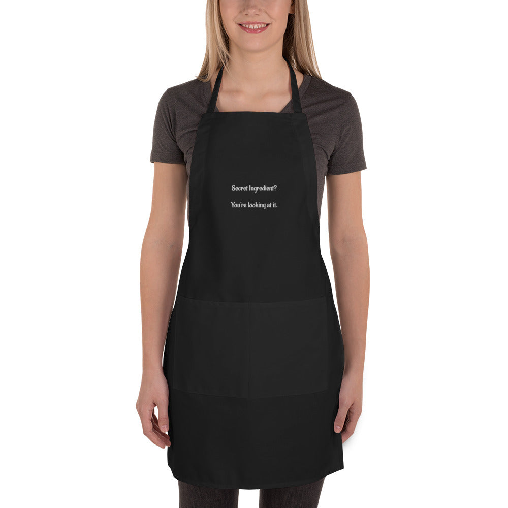 Secret Ingredient-Embroidered Apron