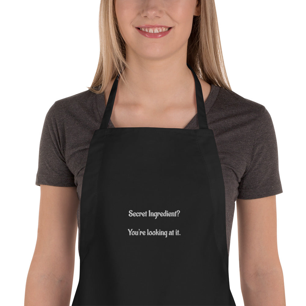 Secret Ingredient-Embroidered Apron