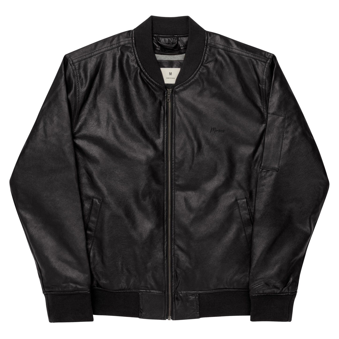 Maves Leather Bomber Jacket