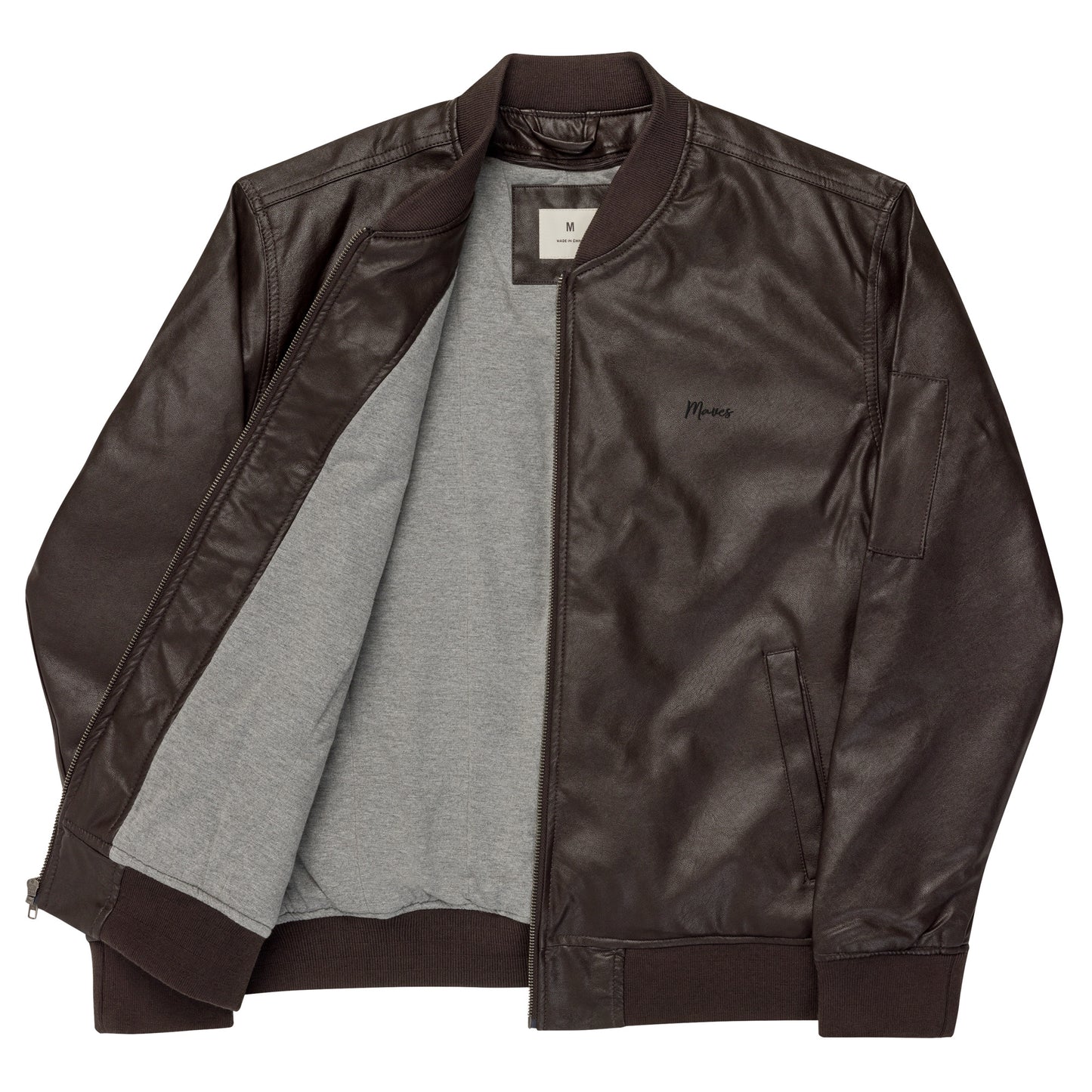 Maves Leather Bomber Jacket