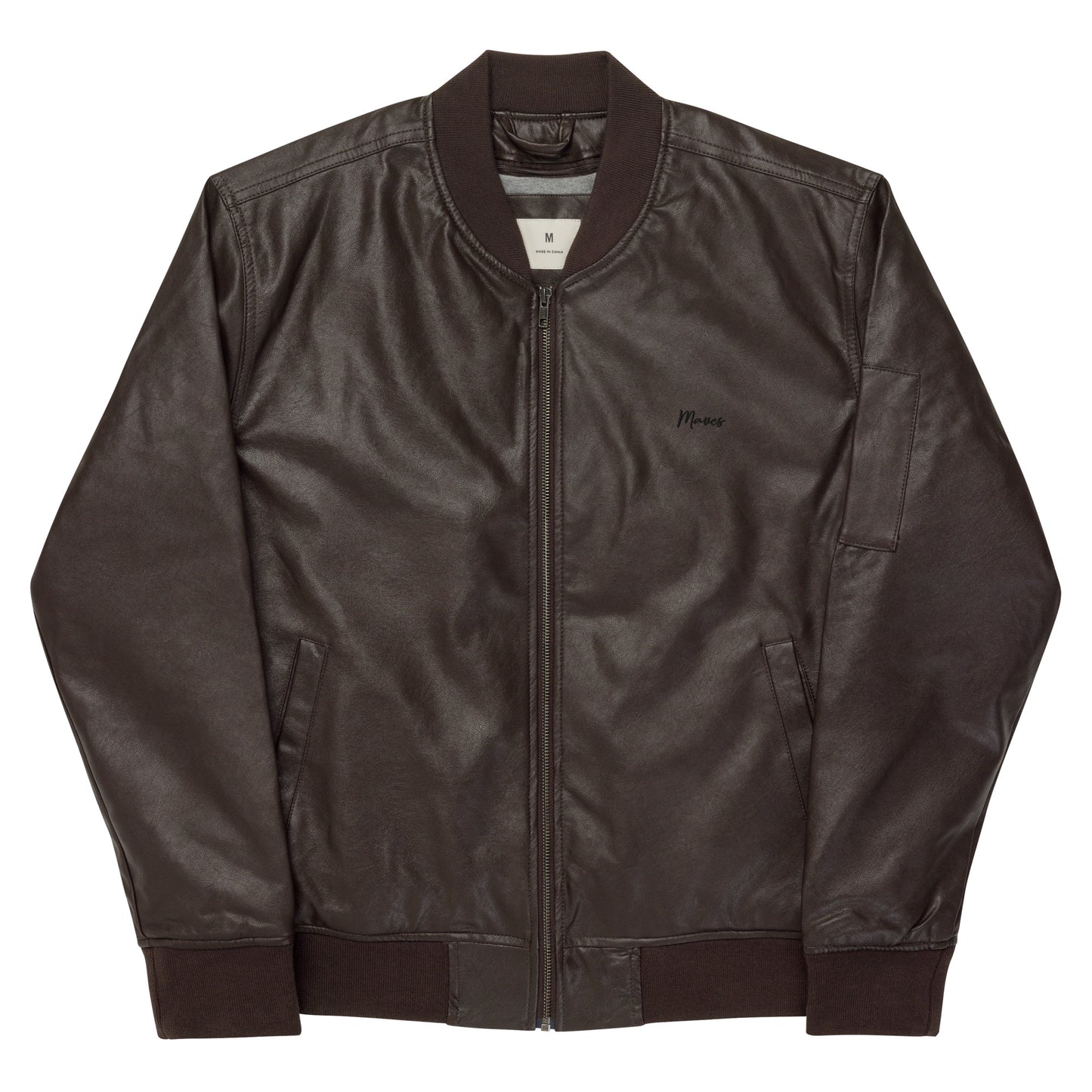 Maves Leather Bomber Jacket