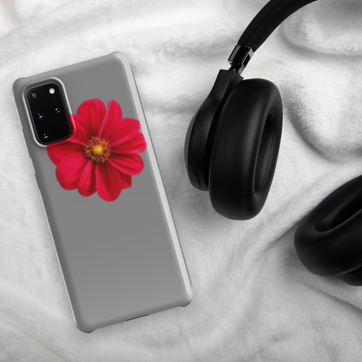 Grey/flower Snap case for Samsung®