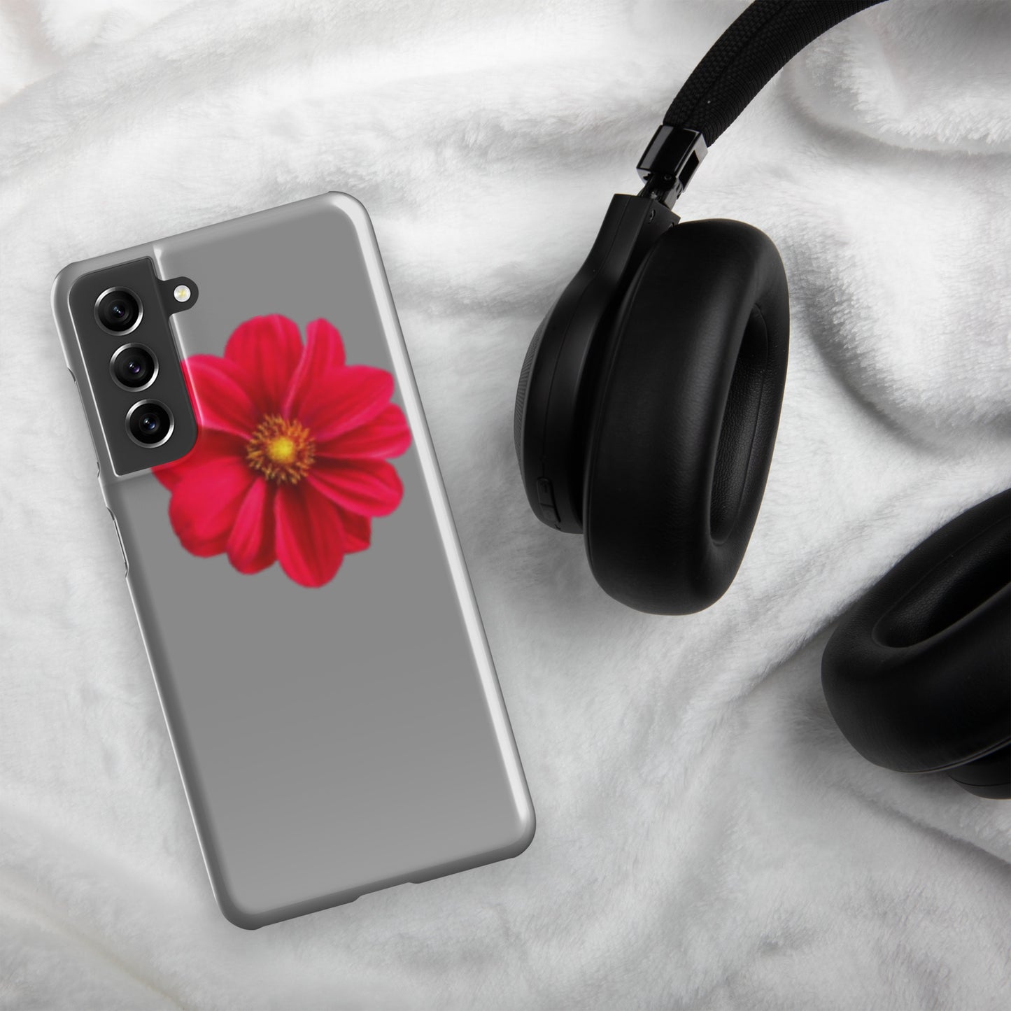 Grey/flower Snap case for Samsung®