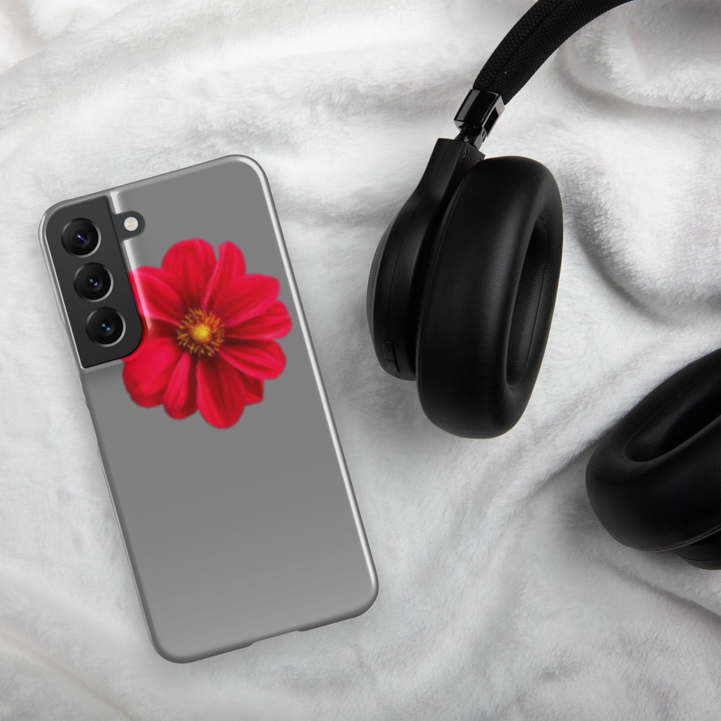 Grey/flower Snap case for Samsung®