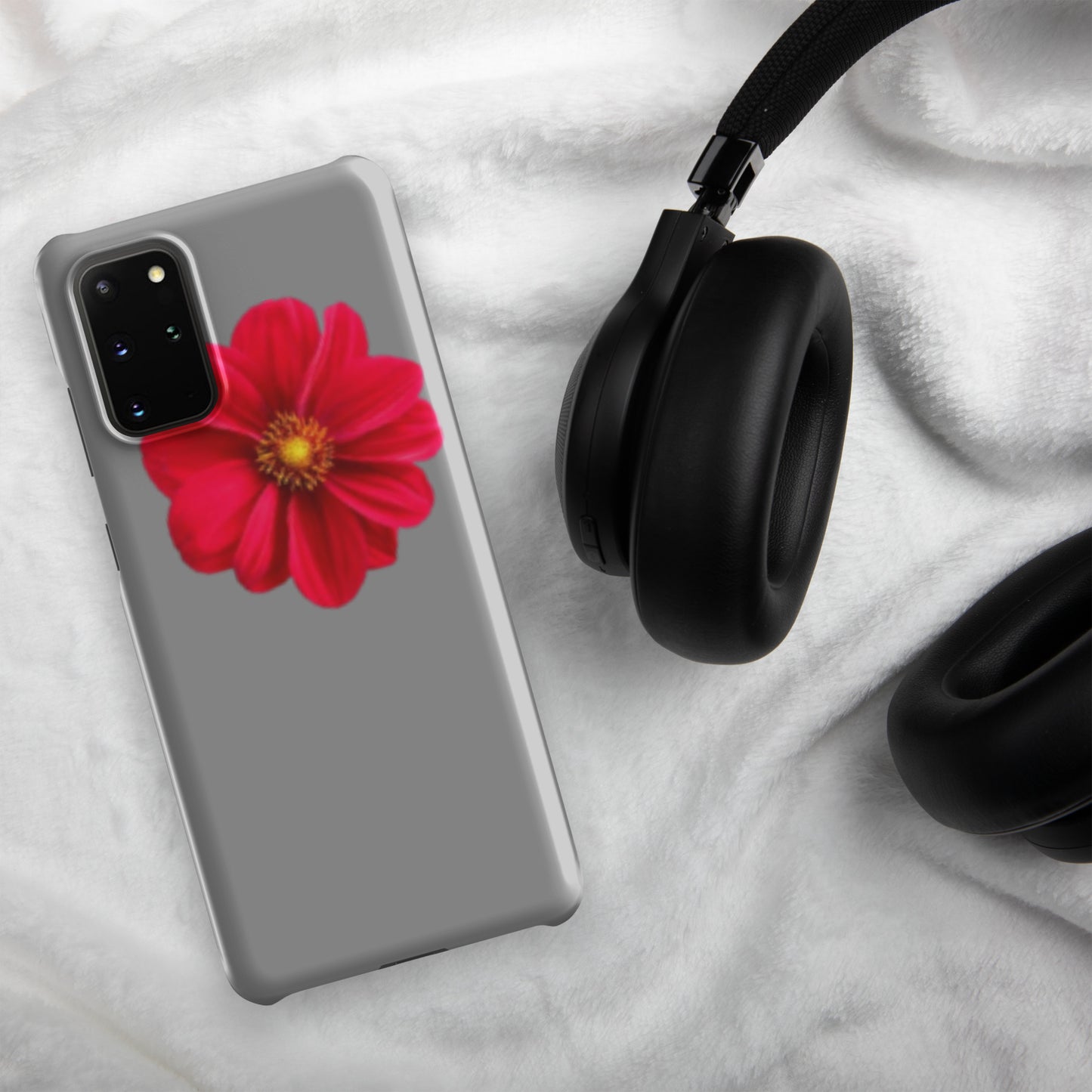 Grey/flower Snap case for Samsung®