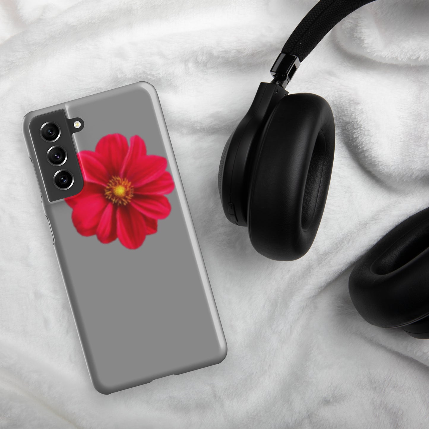 Grey/flower Snap case for Samsung®