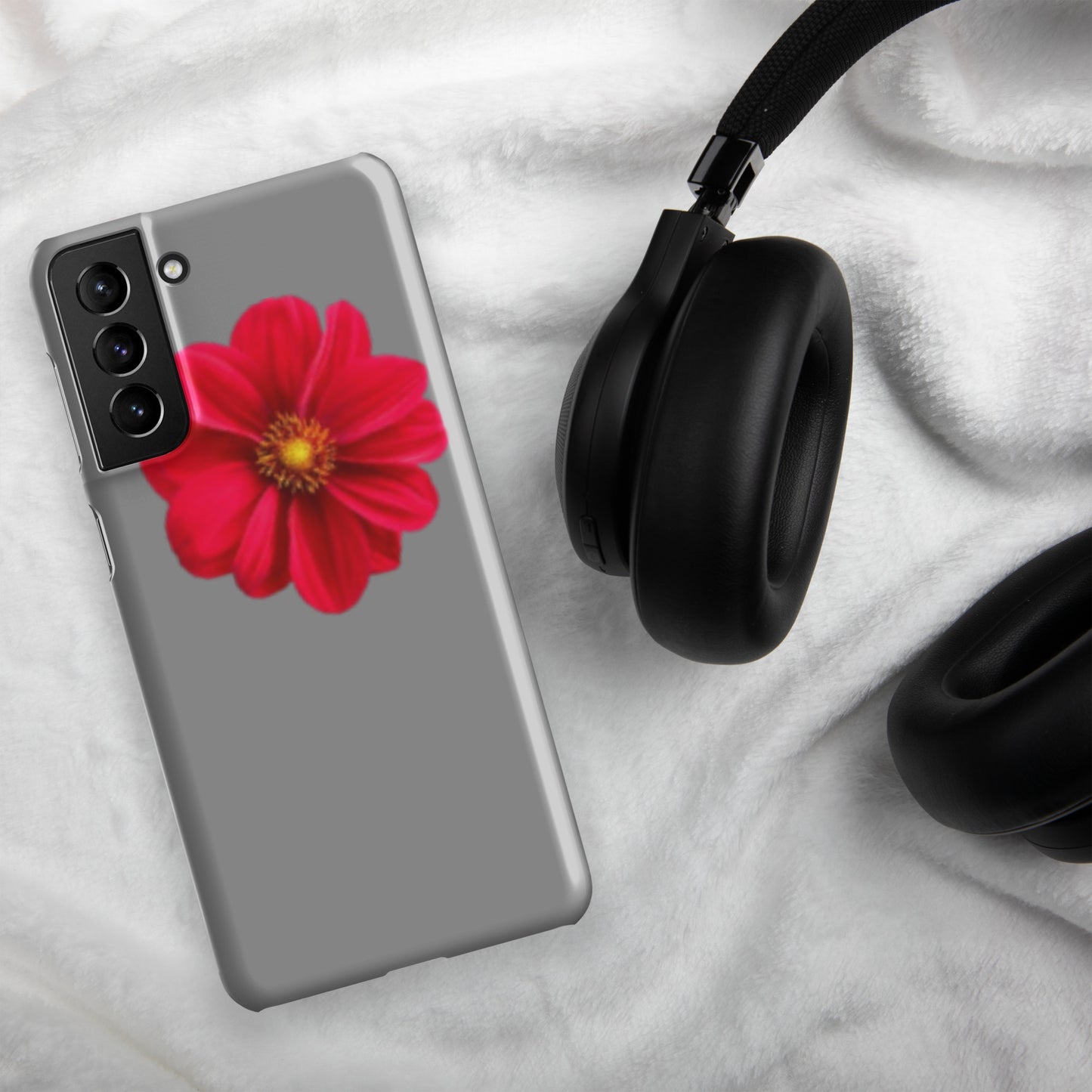 Grey/flower Snap case for Samsung®